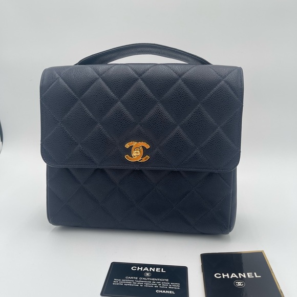 Chanel 1996 Classic Single Flap Square Medium Blue - Picture 2 of 16